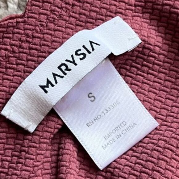 Marysia Swim Signature Spring Bikini Top in Antelope (Dusty Rose) Size SMALL - Picture 5 of 6